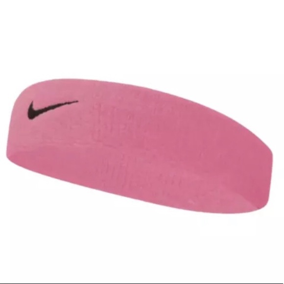 NEW Nike Swoosh Vivid Pink and Black Headband